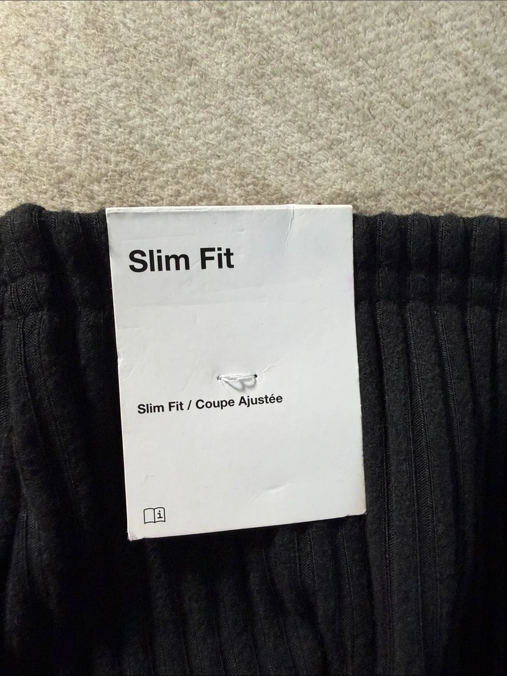 Nike Black Ribbed Midi Skirt with Side Slit